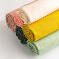 Many colors softened washed cotton linen fabric